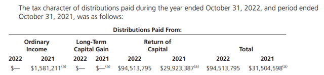 NBXG Distribution Tax Classifications