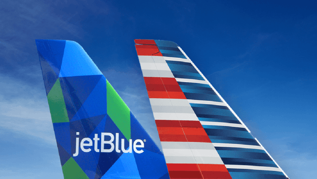 American-JetBlue tails