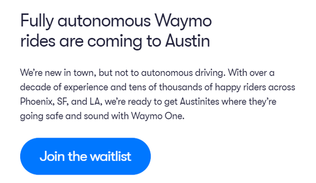 Waymo is coming to Austin